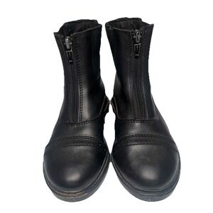 TuffRider  Paddock Boots Equestrian Size 1 Little Kid Black Starter Front Zip